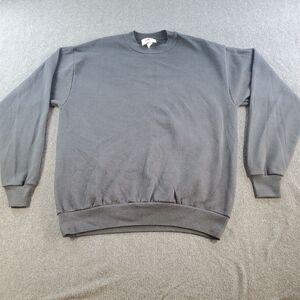 Vintage Athletech Blank Shirt Mens  Long Sleeve Black